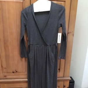 Urban Outfitters TERRY COZY RIBBED JUMPSUIT GREY M